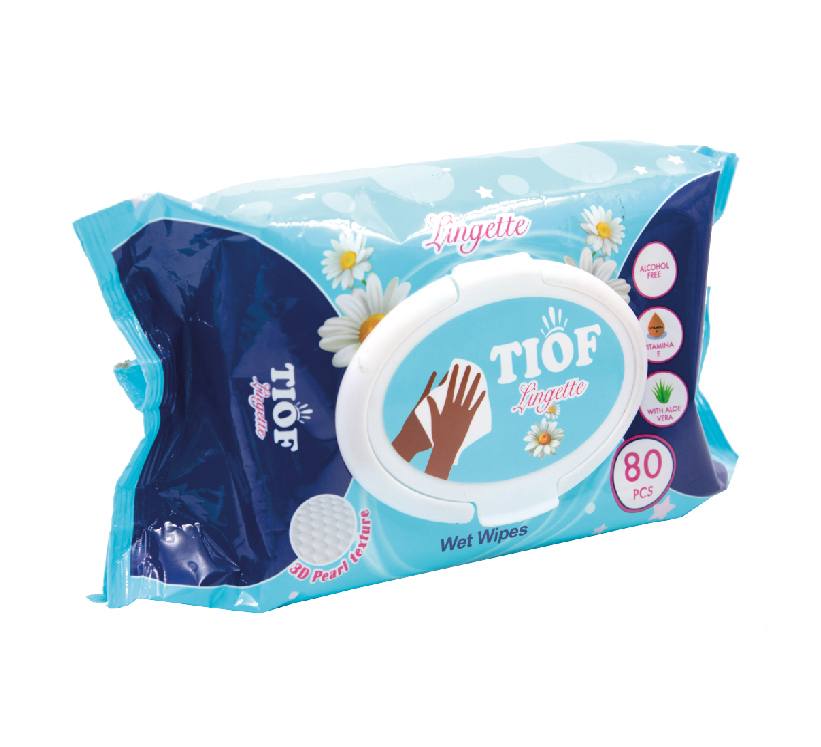 Lingettes humides Tiof